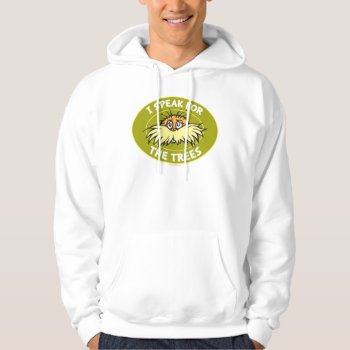 Dr. Seuss | I Speak For The Trees Lorax Badge Hoodie by DrSeussShop at Zazzle