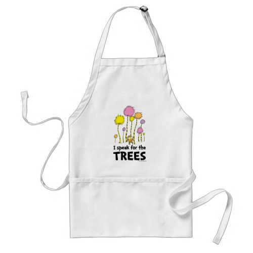 Dr Seuss  I Speak for the Trees _ Lorax Forest Adult Apron