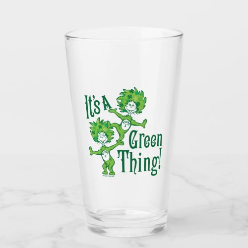 Dr Seuss  Its a Green Thing Glass