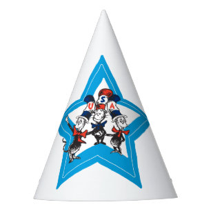 Dr. Seuss Little Cats USA Hats Graphic