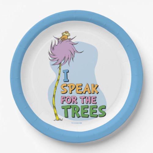Dr Seuss  Lorax _ I Speak for the Trees Paper Plates