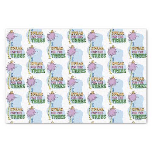 Dr Seuss  Lorax _ I Speak for the Trees Tissue Paper