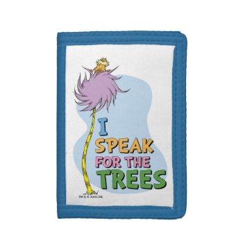 Dr. Seuss | Lorax - I Speak For The Trees Trifold Wallet by DrSeussShop at Zazzle