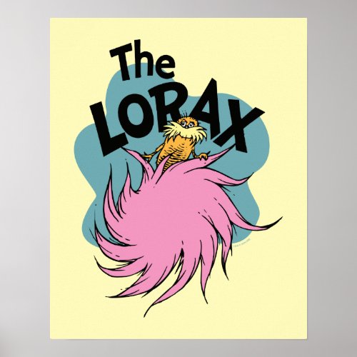 Dr Seuss  Lorax in a Tree Poster