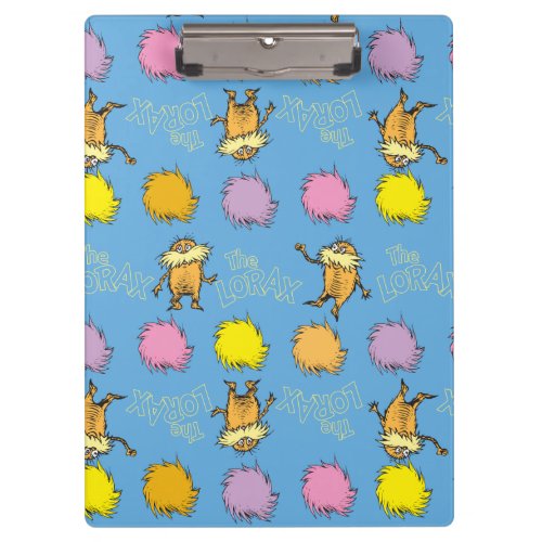 Dr Seuss  Lorax Pattern Clipboard