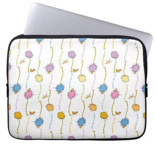 Dr Seuss  Lorax Tree Pattern Laptop Sleeve