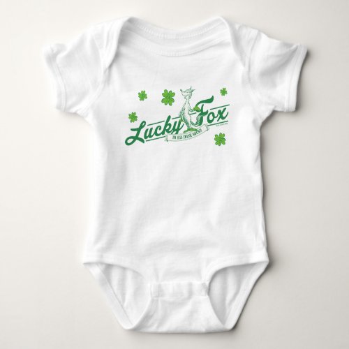 Dr Seuss  Lucky Fox In His Irish Socks Baby Bodysuit