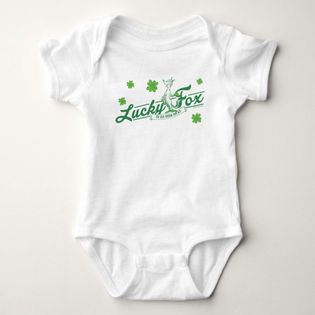 Dr. Seuss | Lucky Fox In His Irish Socks Baby Bodysuit (Front)