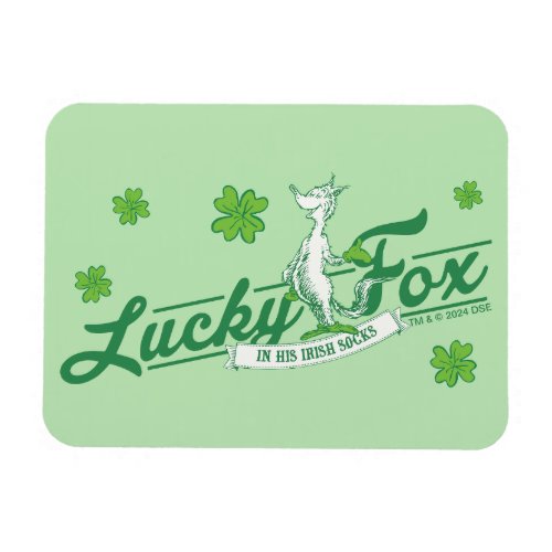 Dr Seuss  Lucky Fox In His Irish Socks Magnet