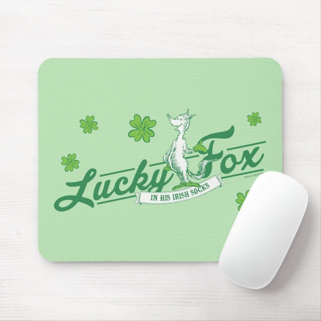 Dr. Seuss | Lucky Fox In His Irish Socks Mouse Pad (With Mouse)