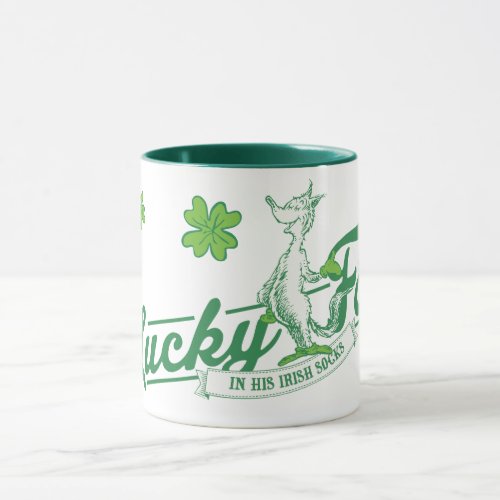 Dr Seuss  Lucky Fox In His Irish Socks Mug