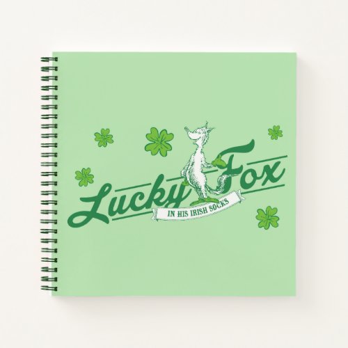Dr Seuss  Lucky Fox In His Irish Socks Notebook