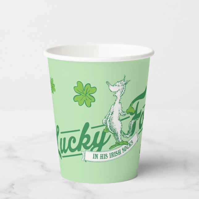 Dr. Seuss | Lucky Fox In His Irish Socks Paper Cups (Left)