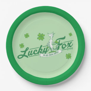 Dr. Seuss   Lucky Fox In His Irish Socks Paper Plates