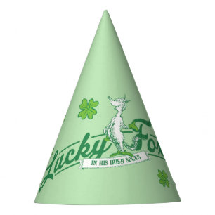 Dr. Seuss Lucky Fox In His Irish Socks Party Hat