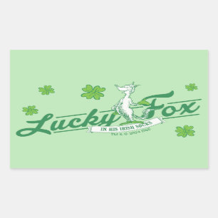 Dr. Seuss Lucky Fox In His Irish Socks Rectangular Sticker