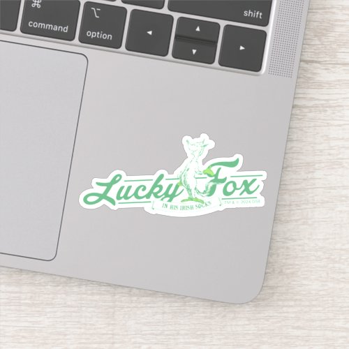 Dr Seuss  Lucky Fox In His Irish Socks Sticker