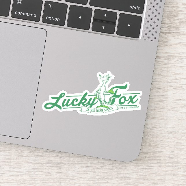 Dr. Seuss | Lucky Fox In His Irish Socks Sticker (Detail)