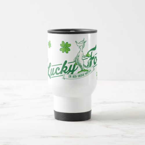 Dr Seuss  Lucky Fox In His Irish Socks Travel Mug