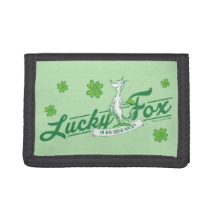 Dr. Seuss Lucky Fox In His Irish Socks Tri-fold Wallet