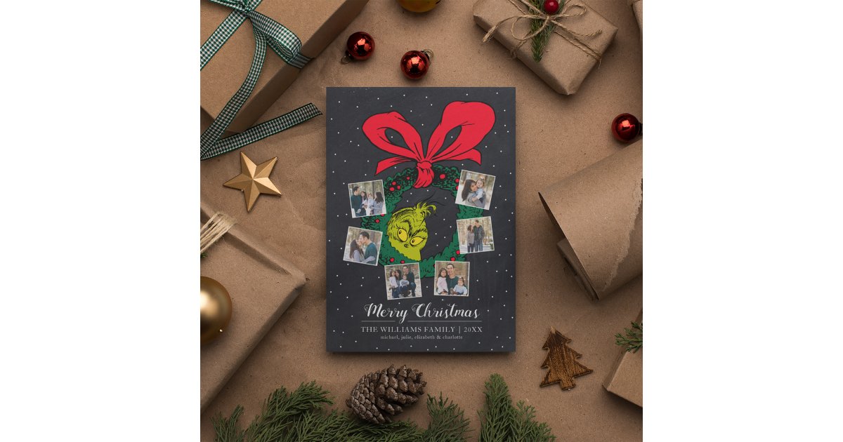Dr. Seuss | Merry Christmas Family Photo Card | Zazzle