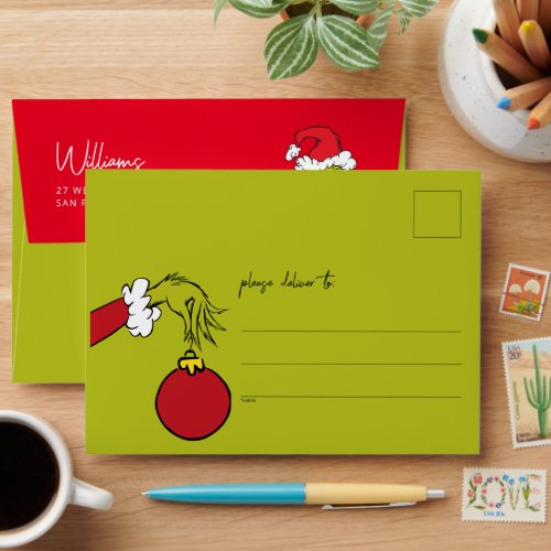 Dr Seuss  Merry Grinchmas Envelope