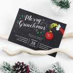 Dr. Seuss | Merry Grinchmas The Grinch Holiday<br><div class="desc">Invite all your family and friends to your Holiday Party this year with these cute Dr. Seuss chalkboard invites. Personalize by adding all your party details.</div>
