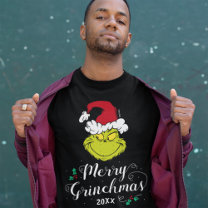Dr. Seuss   Merry Grinchmas Tri-Blend Shirt