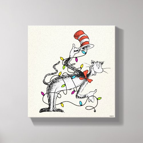 Dr Seuss  Mischievous Cat in the Hat Canvas Print
