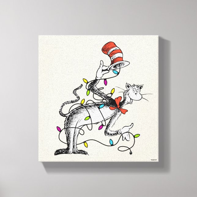 Dr. Seuss | Mischievous Cat in the Hat Canvas Print (Front)