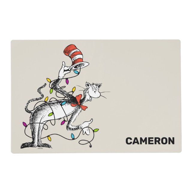 Dr. Seuss | Mischievous Cat in the Hat Placemat (Front)
