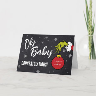 Dr. Seuss Oh Baby Grinch Baby Congratulations Card