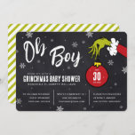 Dr. Seuss | Oh Boy Grinch Baby Shower<br><div class="desc">Invite all your family and friends to your Baby Shower with these festive Dr. Seuss chalkboard invites. Personalize by adding all your shower details.</div>