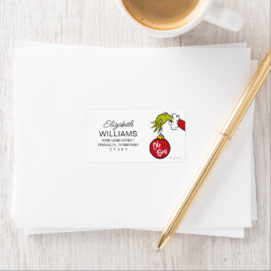 Dr. Seuss Oh Boy Grinch Baby Shower Label