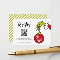 Dr. Seuss | Oh Boy Grinch Baby Shower Registry
