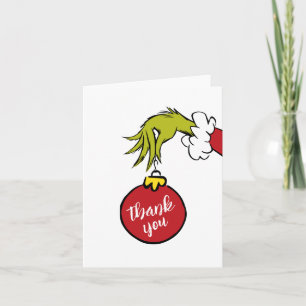 Dr. Seuss Oh Boy Grinch Baby Shower Thank You Card