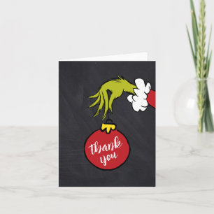 Dr. Seuss Oh Boy Grinch Baby Shower Thank You Card