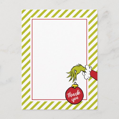 Dr Seuss  Oh Boy Grinch Baby Shower Thank You Postcard