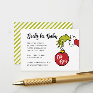 Dr. Seuss Oh Boy Grinch Books for Baby Enclosure Card