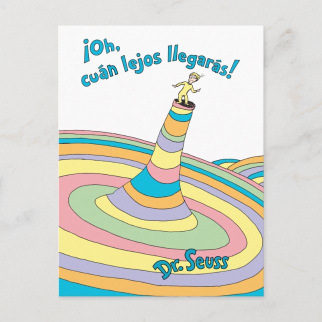 Dr. Seuss | ¡Oh, cuán lejos llegarás! Postcard (Front)