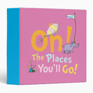 Dr. Seuss   Oh! The Places Parade 3 Ring Binder