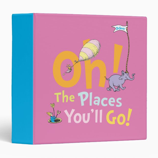 Dr. Seuss | Oh! The Places Parade 3 Ring Binder (Front/Spine)