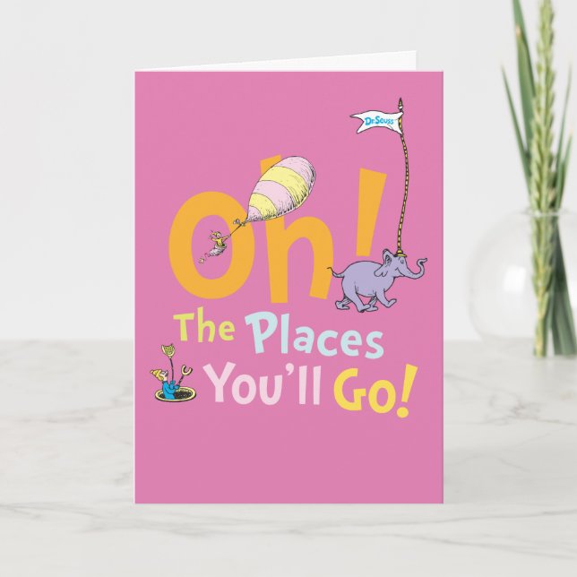 Dr. Seuss | Oh! The Places Parade Card (Front)