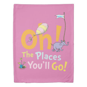 Dr. Seuss Oh! The Places Parade Duvet Cover