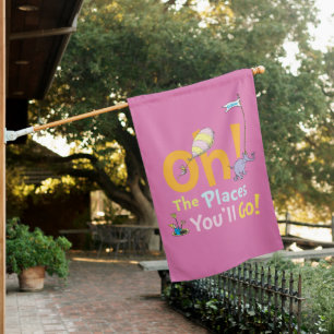 Dr. Seuss Oh! The Places Parade House Flag