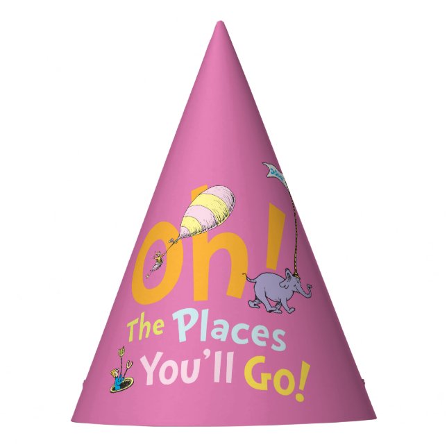 Dr. Seuss | Oh! The Places Parade Party Hat (Front)