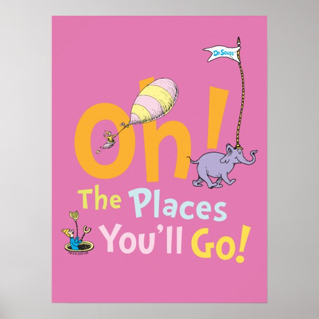 Dr. Seuss | Oh! The Places Parade Poster (Front)