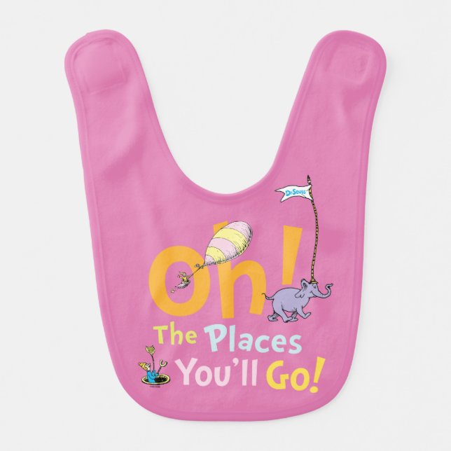 Dr. Seuss | Oh, The Places You'll Go! Baby Bib (Front)