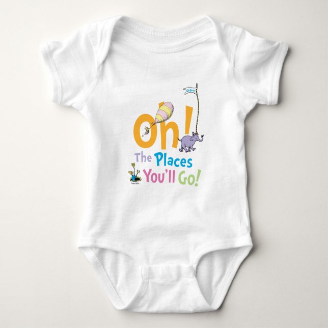 Dr. Seuss | Oh, The Places You'll Go! Baby Bodysuit (Front)