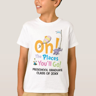Dr. Seuss - Oh! Places You'll Go When You Read - Youth Short Sleeve Graphic  T-Shirt 